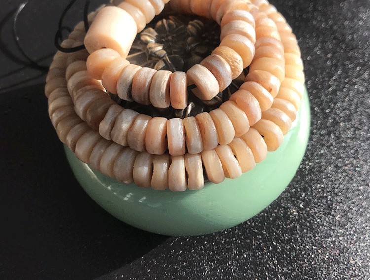 捷凤 梅花鹿手串 108颗鹿骨小腿骨药片佛珠念珠木男士手链 女手工打磨