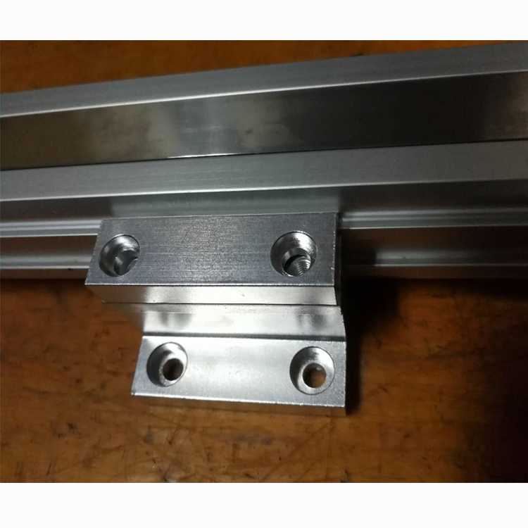 尚琛高速机械式无杆气缸带导轨安装附件气缸固定支架端盖支架中部支撑