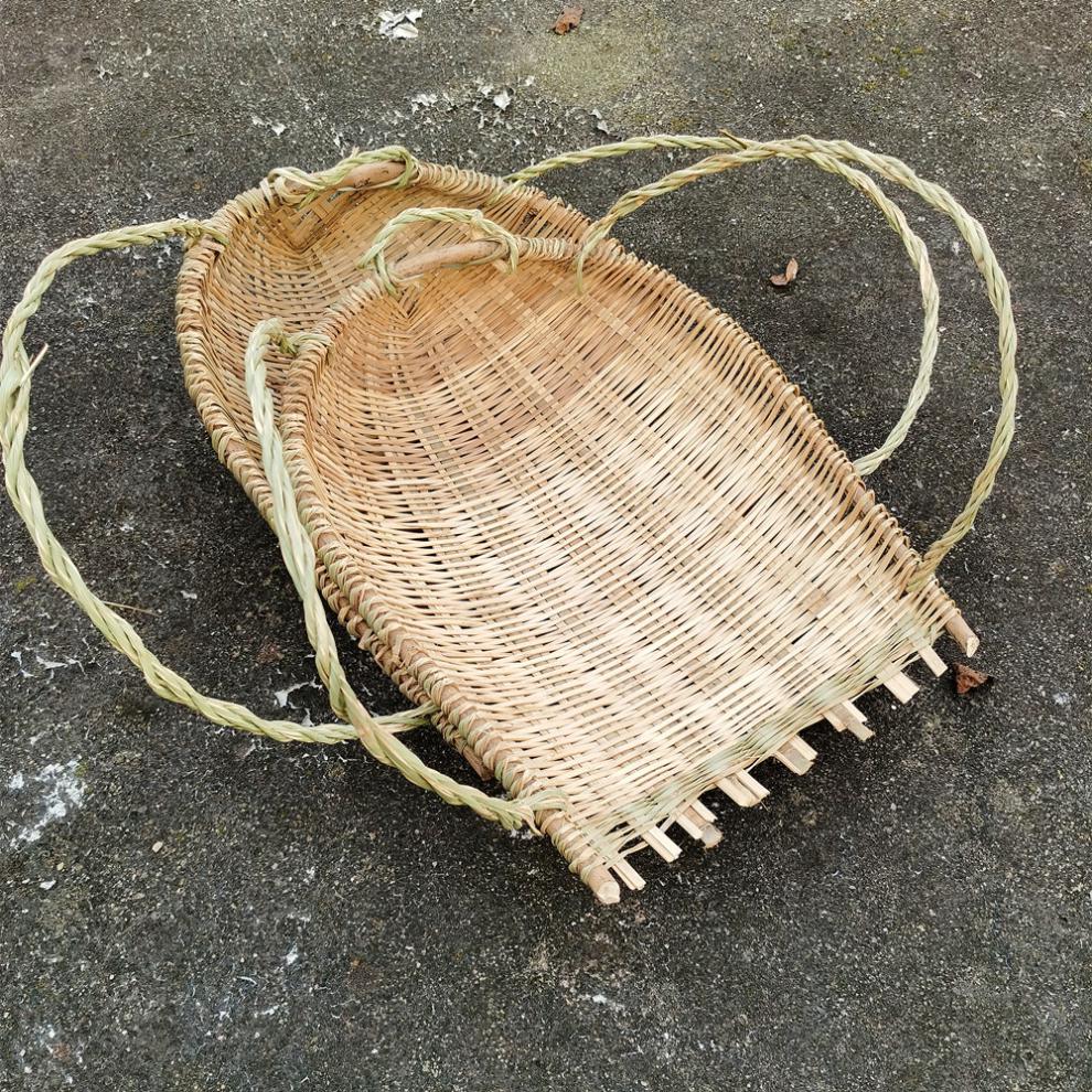 农用建筑挑泥沙簸箕竹编撮箕农用挑土挑泥沙箢箕粪箕坑篼畚箕戳箕簸箕