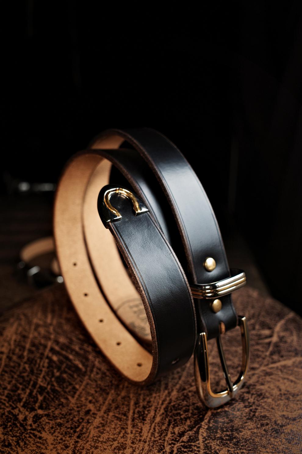 升级款 西部牛仔腰带美国霍尔文3cm美式复古骑兵三件套皮带绅士西部