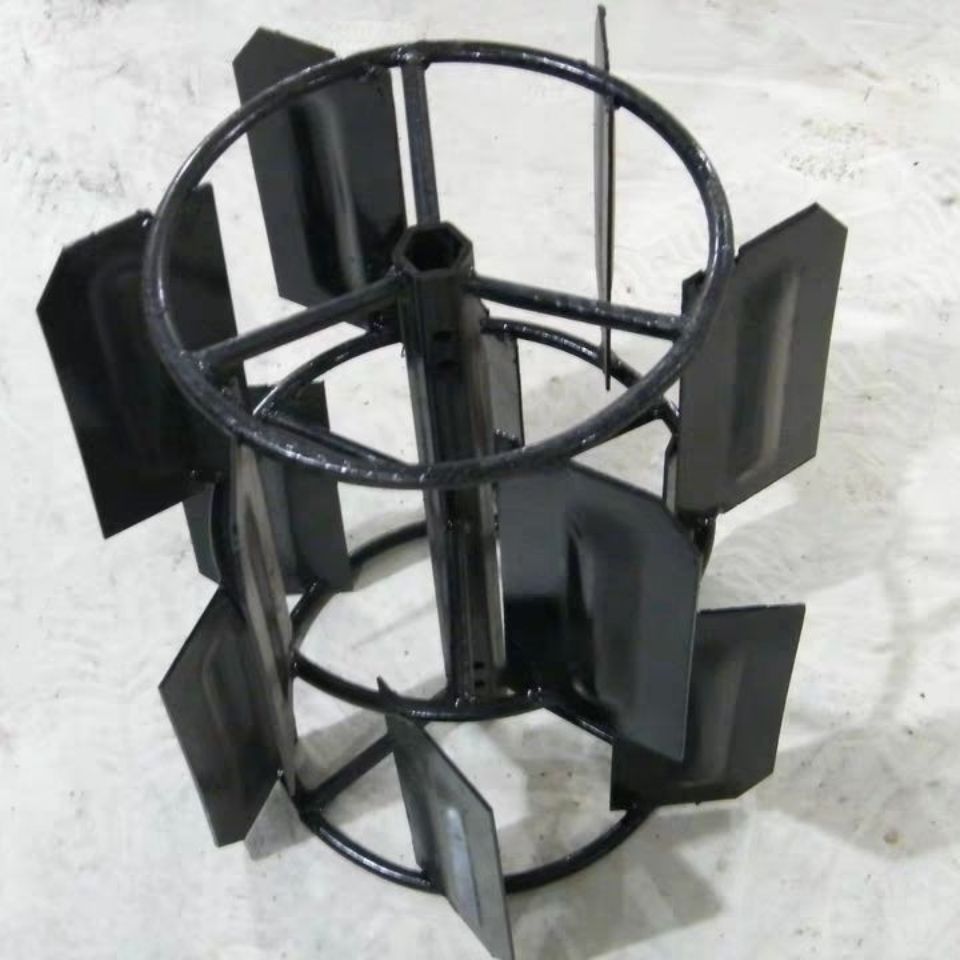 新款高效水田轮微耕机旋耕机水田轮平田耙错层水田轮爬行板23轴32 23