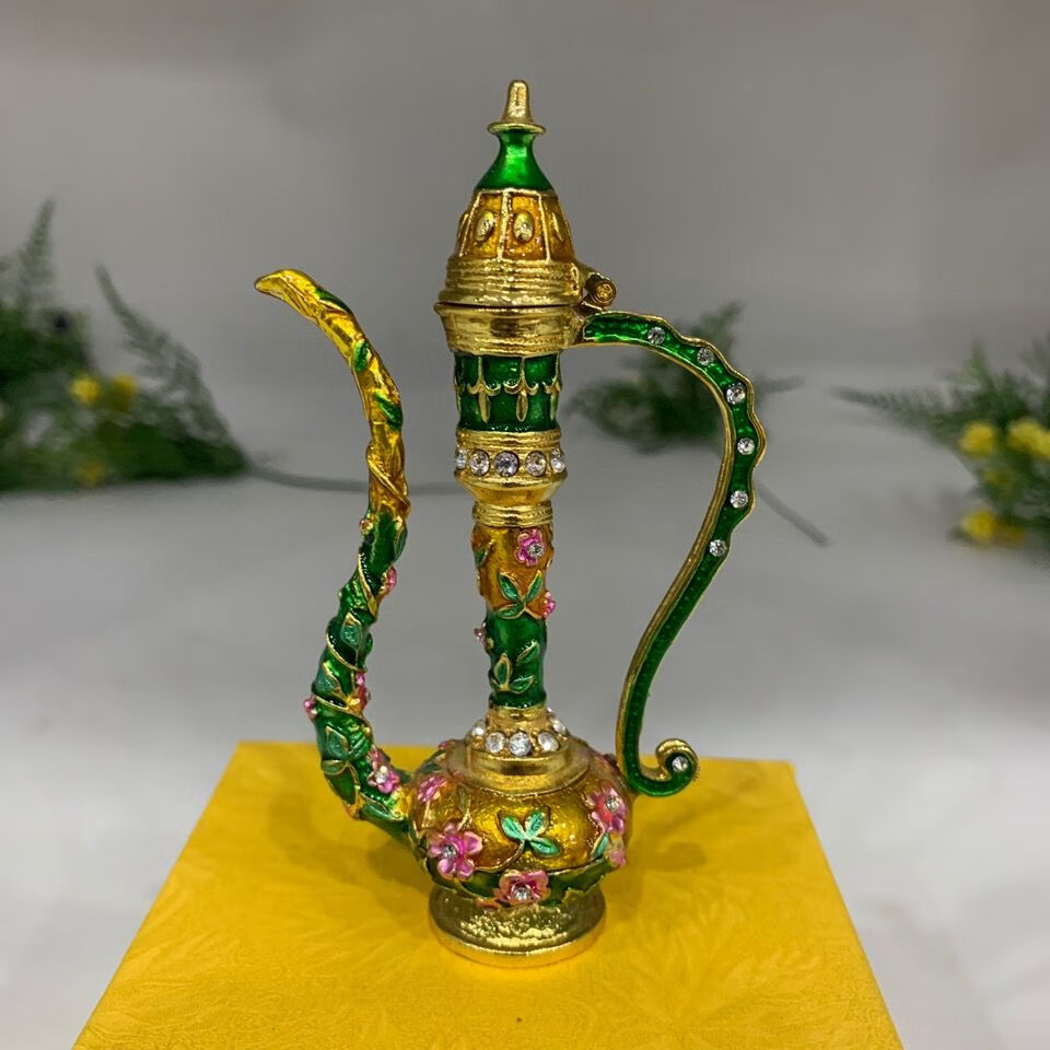 新疆特色摆件民族壶厨窗桌角工艺品摆件旅游纪念品餐厅酒店蓝色