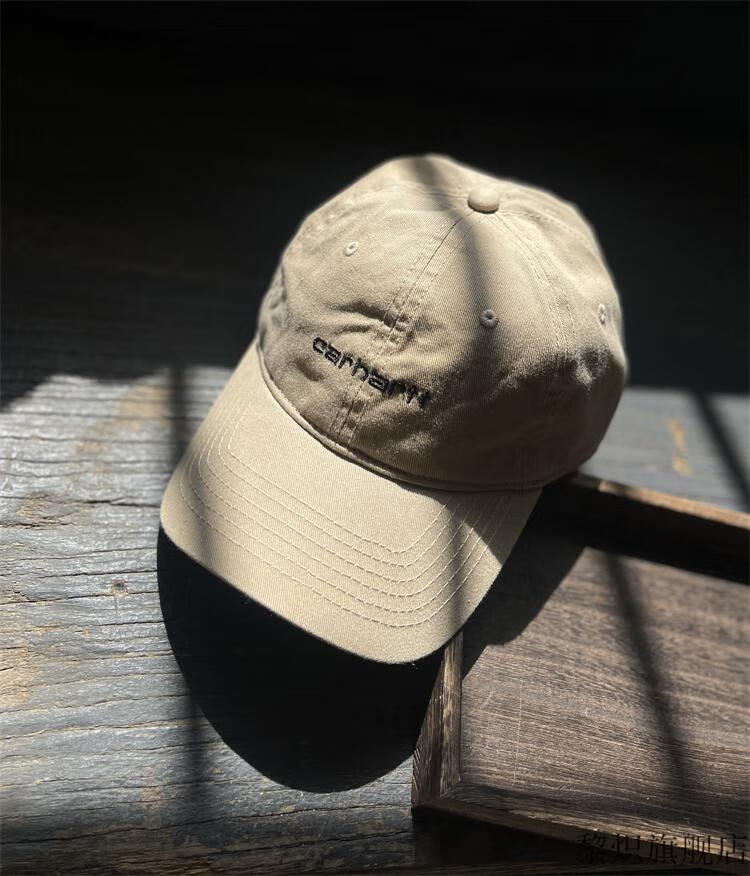 卡哈特帽子 carhartt卡哈特帽子刺绣字母软顶棒球帽男女休闲百搭水洗