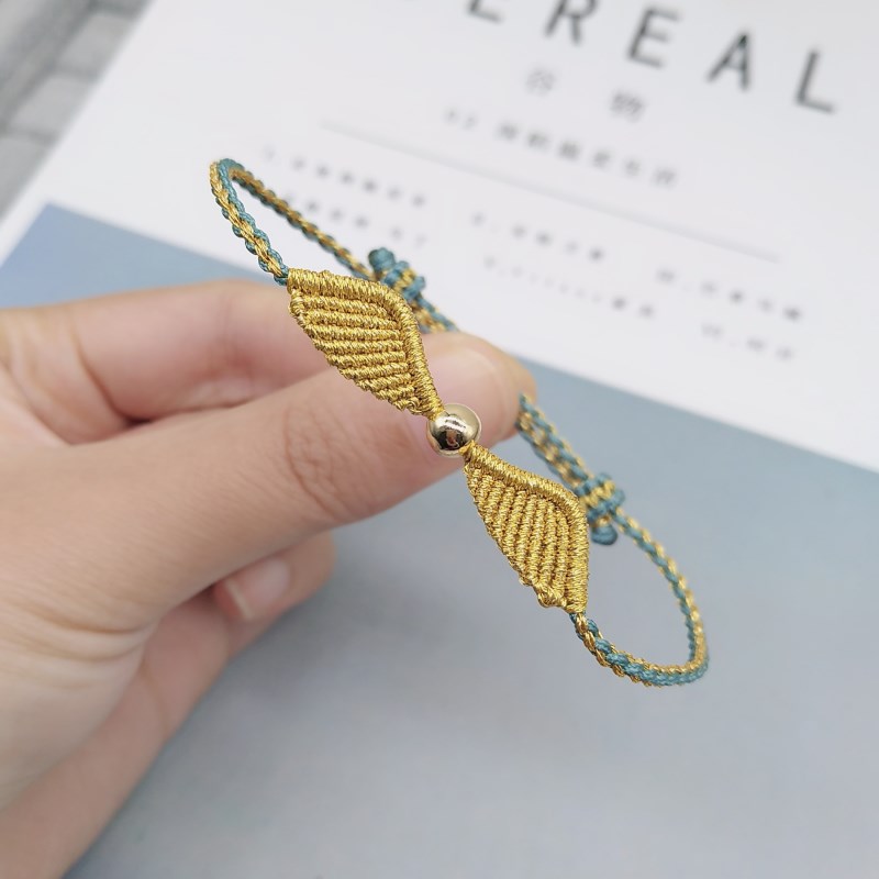 哈利波特金色飞贼18k镀金珠子手绳抖音快手电影周边手礼物 黄色【图片