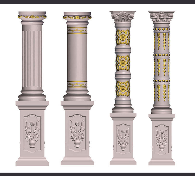 辉客映上 罗马柱模具欧式圆柱造形柱子模型别墅大门建筑模板水泥柱
