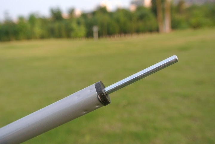 帐篷户外支撑杆配件门厅遮阳防晒撑杆天幕凉棚146mm铁杆17米2根飞拓17