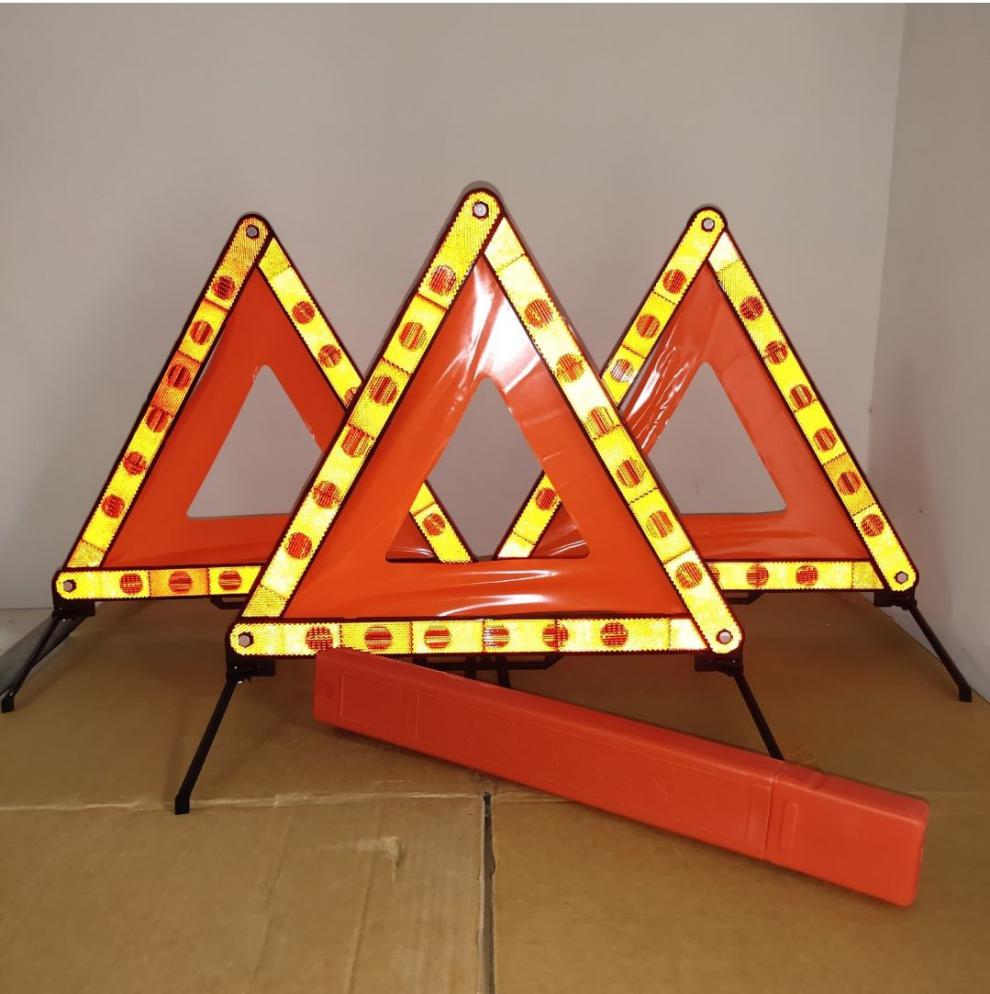 适用汽车三角架警示牌车用三脚架反光三角牌车载停车折叠危险故障标志