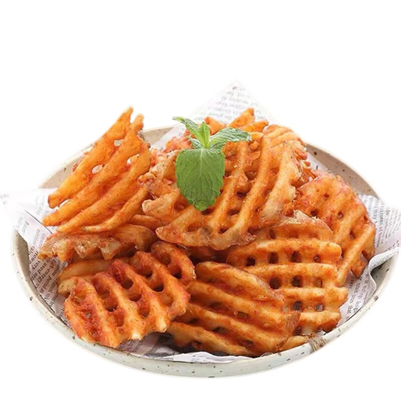 麦肯香辣味薯格冷冻半成品薯条油炸小吃带皮土豆薯饼空气炸锅食材
