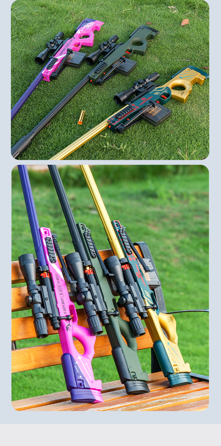 乐高lego官方awm可抛壳软弹枪儿童男孩玩具枪仿真大号小孩98k吃鸡枪全