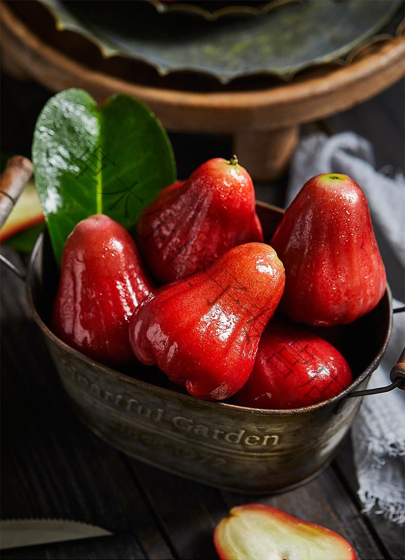 春光岛海南新鲜莲雾黑金刚果新鲜水果大果2个