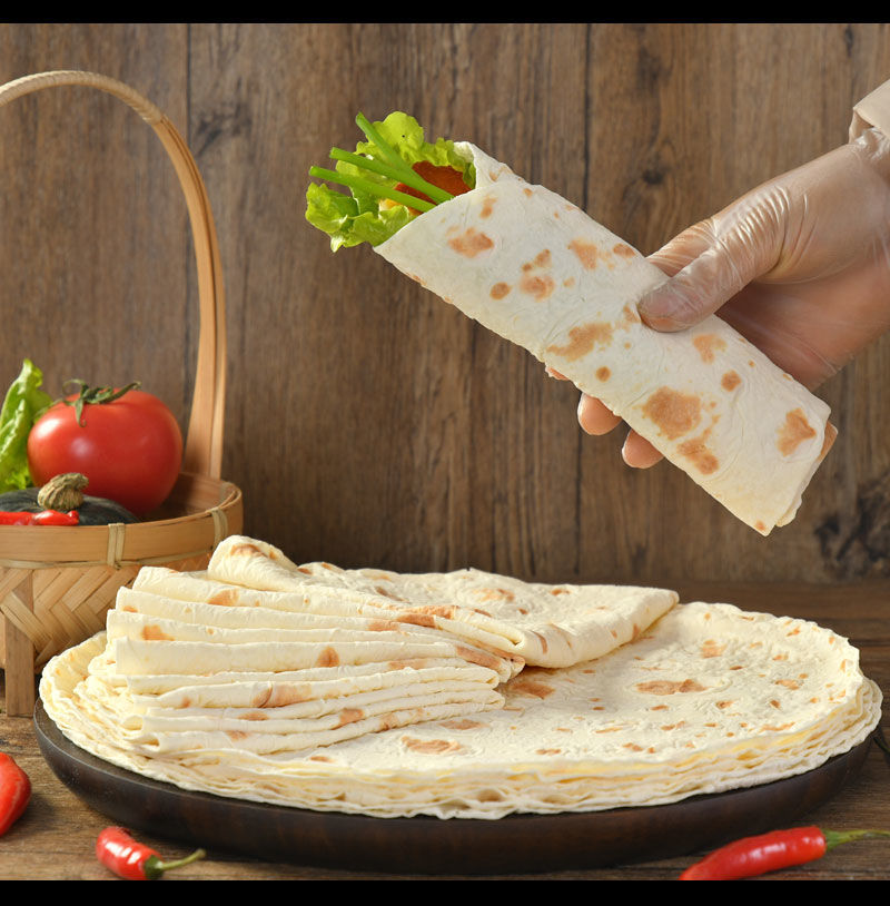 山东手工单饼烙馍烙饼卷饼煎饼烤肉饼手抓饼鸡肉卷饼馒头早餐速食单饼