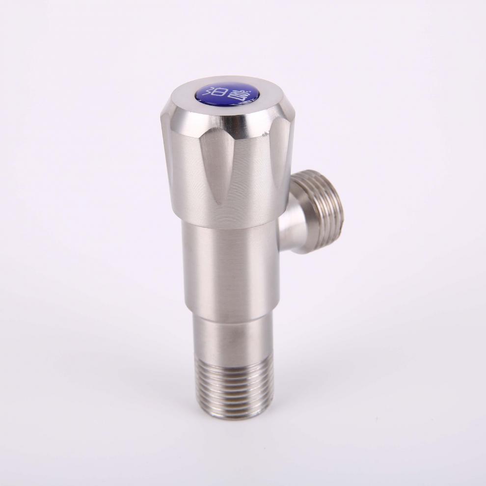 304不锈钢角阀加长三角阀双出水角阀马桶洗手盆止水八字阀 304角阀