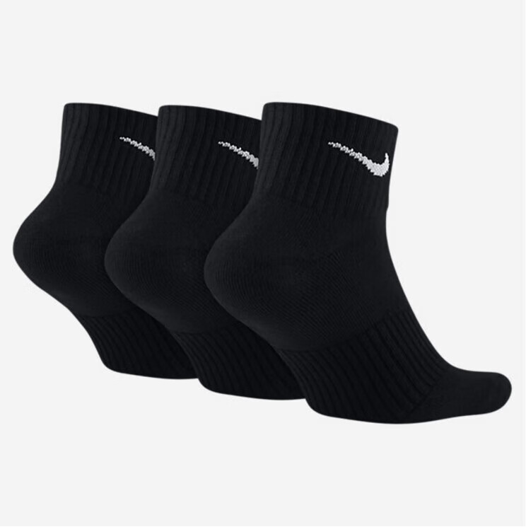 耐克(nike)【】春秋男女棉袜中筒加厚运动袜子3双装sx4703-s加厚毛巾