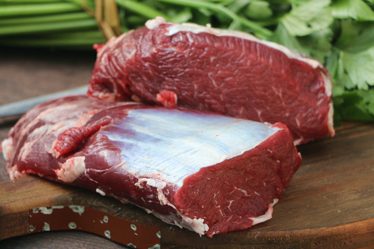 新鲜牛里脊500g现杀新鲜黄牛生牛肉鲜牛肉牛外脊嫩雪花牛肉