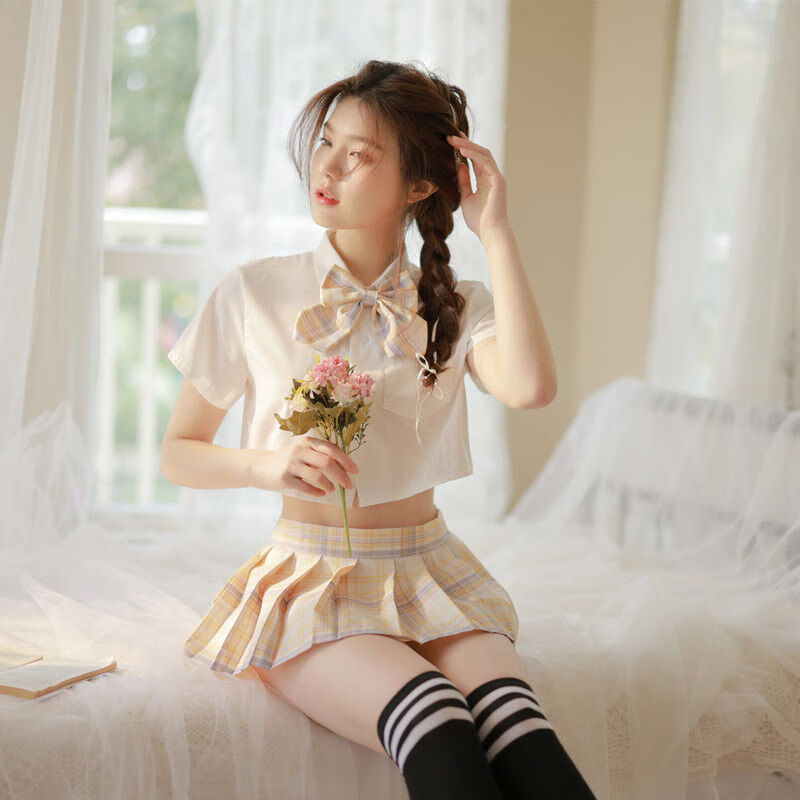 校园jk制服激情套装情1趣内衣大码欲诱惑性感小胸女衣服工具手撕床上