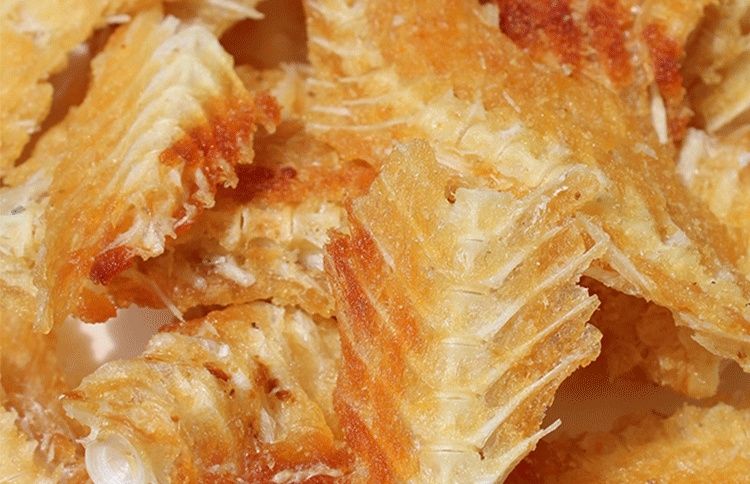 原味鱼排酥嘎嘣脆即食香酥鱼骨烤鱼排250g海鲜特产鱼骨粒休闲小吃原味