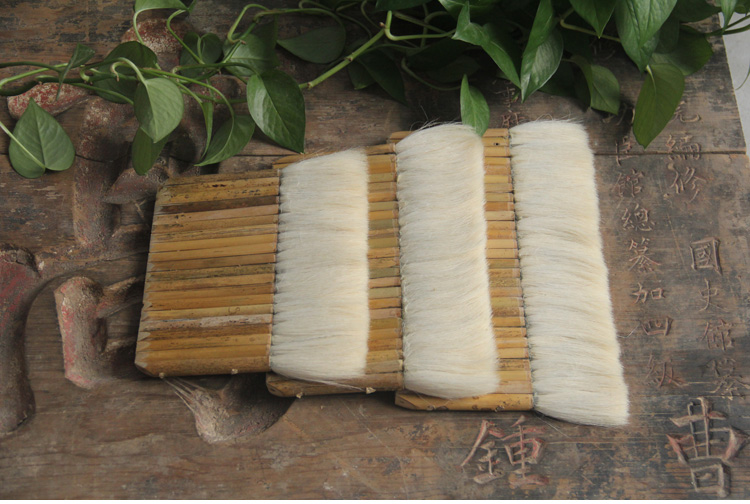 古韵斋装裱工具手工裱画排刷羊毛刷加密多管浆糊刷排笔联笔 竹管羊毛