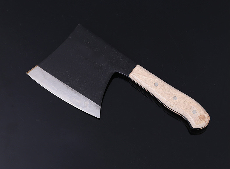 定做斧/锰钢锻打/排骨剁斧/斩骨小斧头黑白金刚锋利无比 黑色金刚款