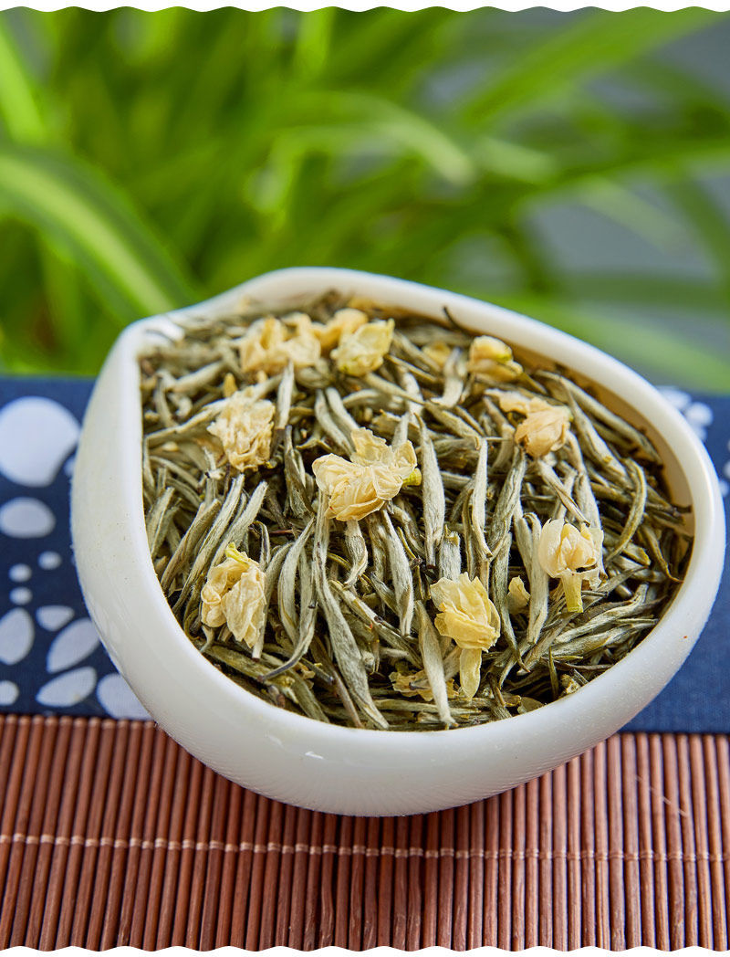 5折峨眉雪芽四川峨眉山飘雪茉莉花茶映象浓香特级花毛尖峰碧潭兰新散