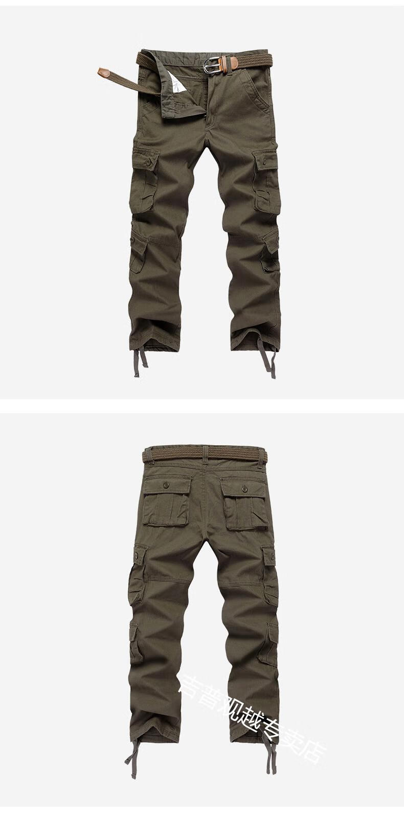 jeep吉普战术工装裤男国潮联名纯棉工装裤男士休闲裤运动休闲多口袋