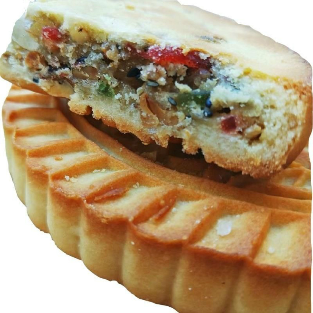 安徽老式冰糖青红丝大月饼传统糕点五仁月饼阜阳界首特产400克* 4老式