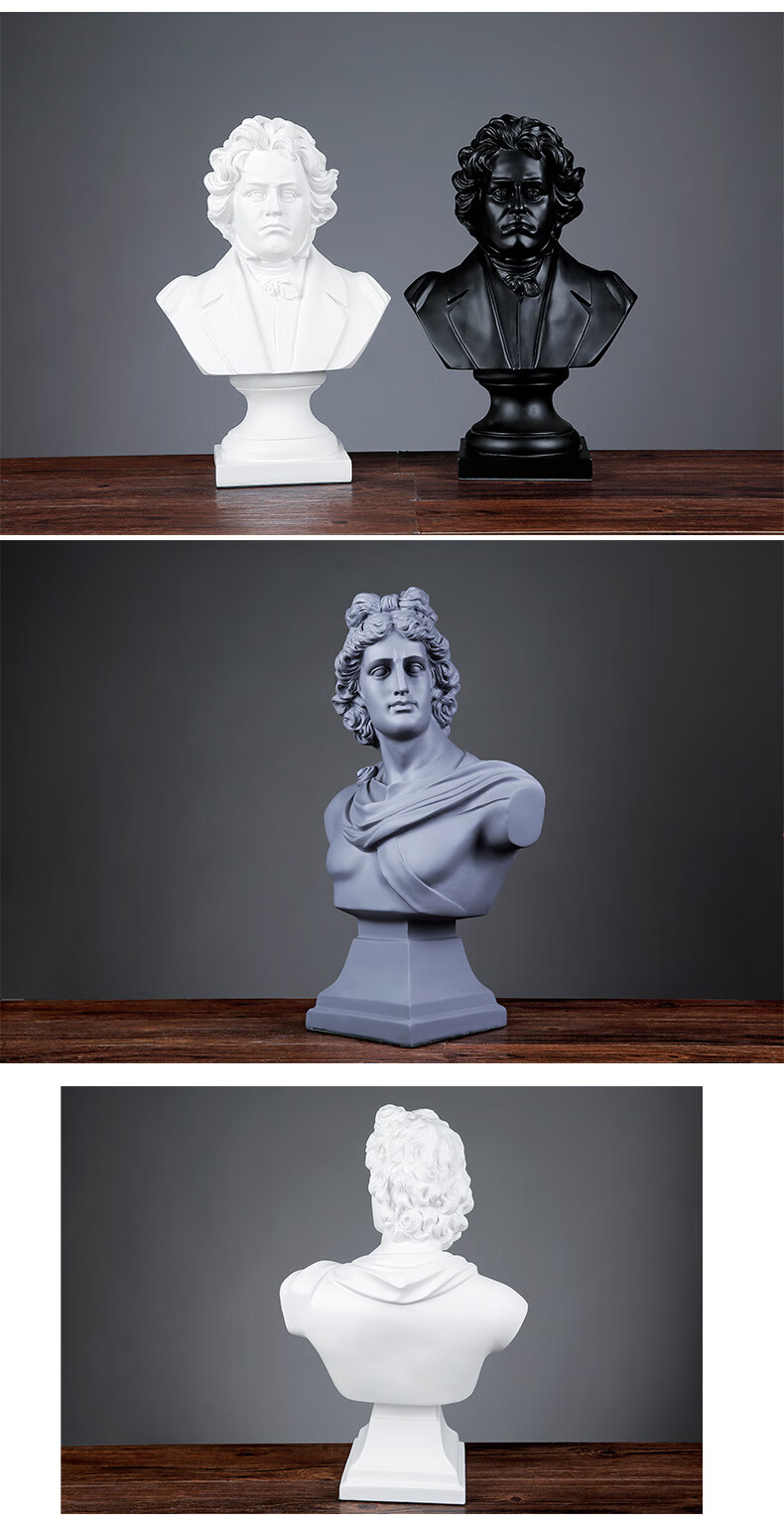 北欧家居创意树脂工艺礼品人物雕塑卧室客厅桌面人物摆件装饰摆设w