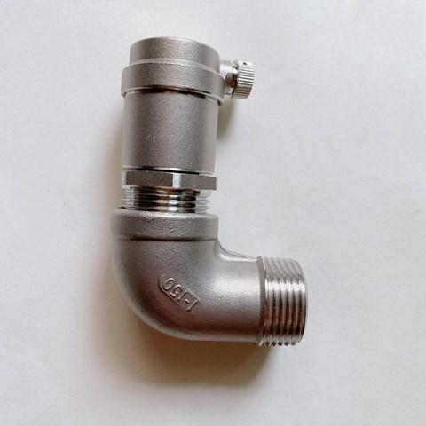 304不锈钢自动排气阀立式高温4分6分自来水管道暖气片放气阀加厚304