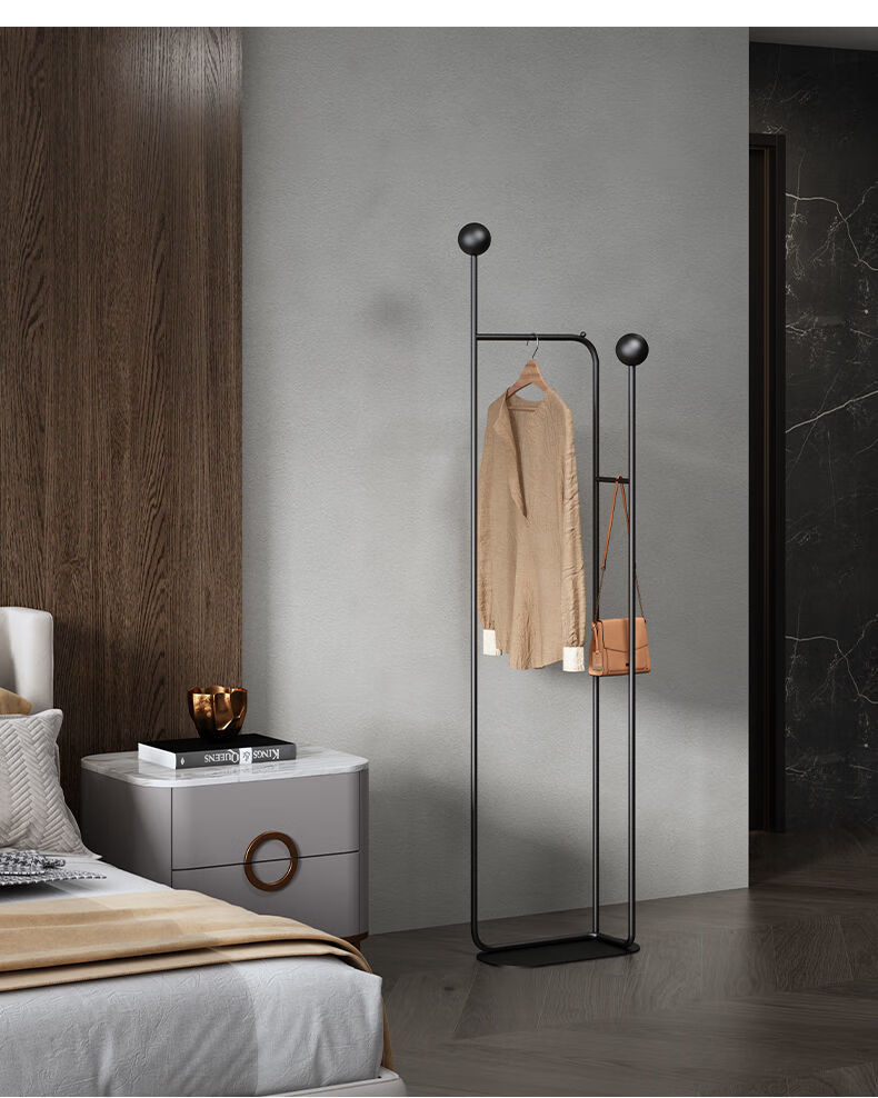 康洛雅意式落地挂衣架卧室衣帽架家用浴室简易衣服架子室内轻奢客厅