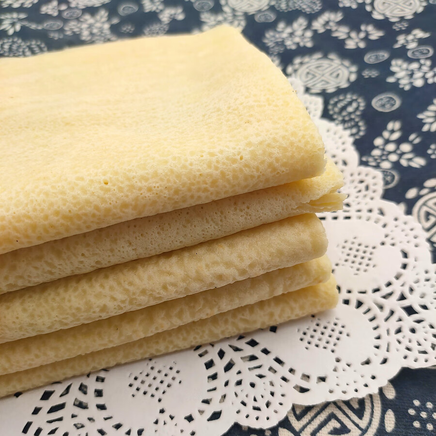 湖北特产煎豆皮子炒豆皮豆皮子监利荆州公安石首洪湖黄豆皮豆饼炒豆皮