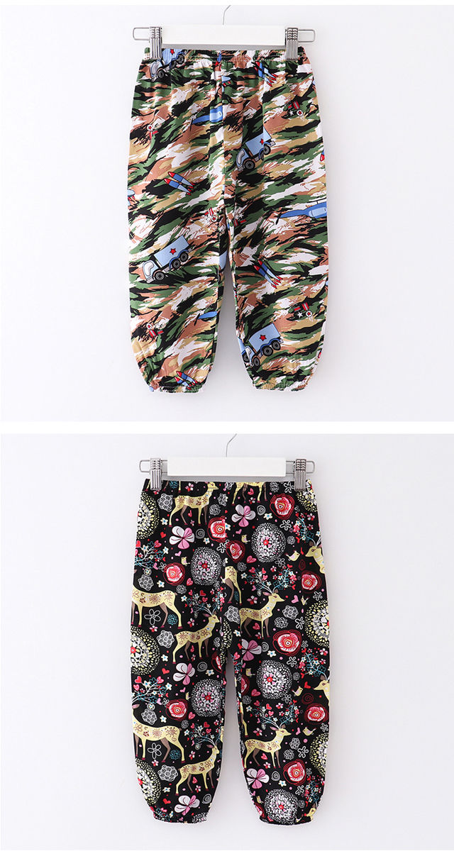 特价捡漏2022夏季儿童棉绸防蚊裤灯笼裤薄款男童女童空调裤宝宝睡裤暧