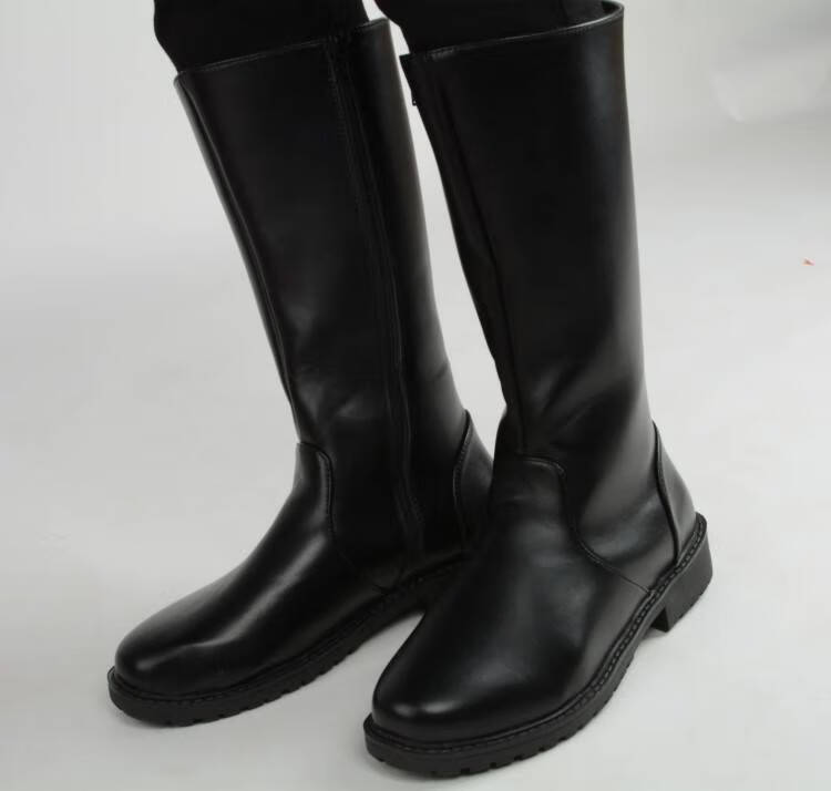 高筒马靴男女阅兵靴长筒靴高筒靴升旗靴队靴子马靴春款演出靴英伦普通