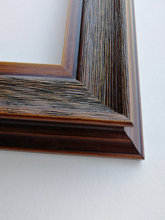 定制实木美式复古木纹油画框外框大尺寸画框装裱柚木色其他尺寸