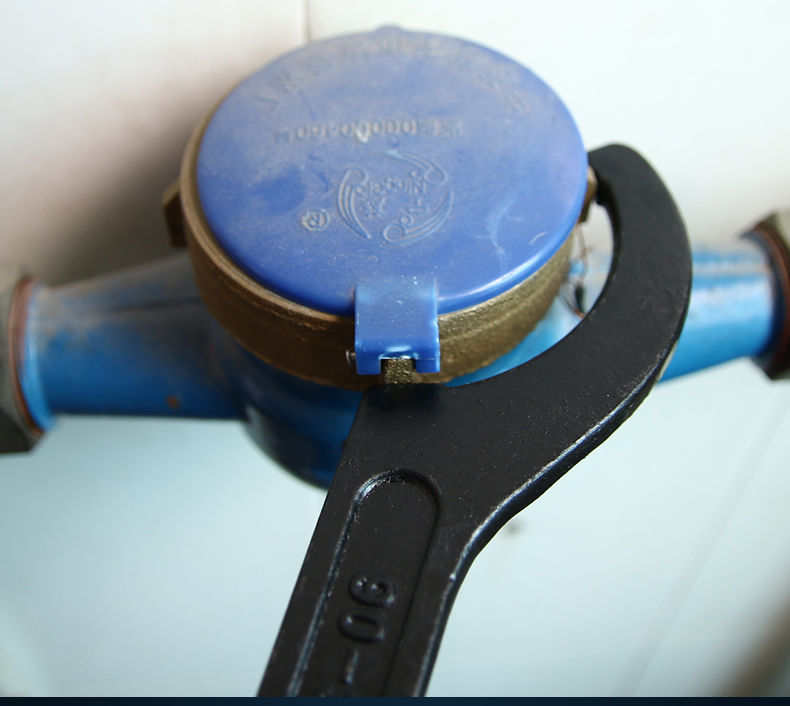 月牙扳手圆头勾头吸水管水表盖油缸钩型形扳手半圆勾型扳手定制四分六