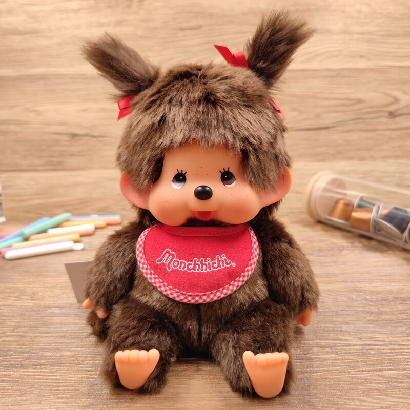 萌趣趣蒙奇奇日本娃娃公仔玩偶可爱毛绒女生玩具高度1525cm详见颜色