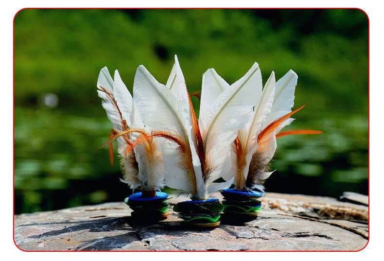 毽子比赛专用训练成人健身大白毽子儿童小学生幼儿园耐踢鸡毛毽球16cm