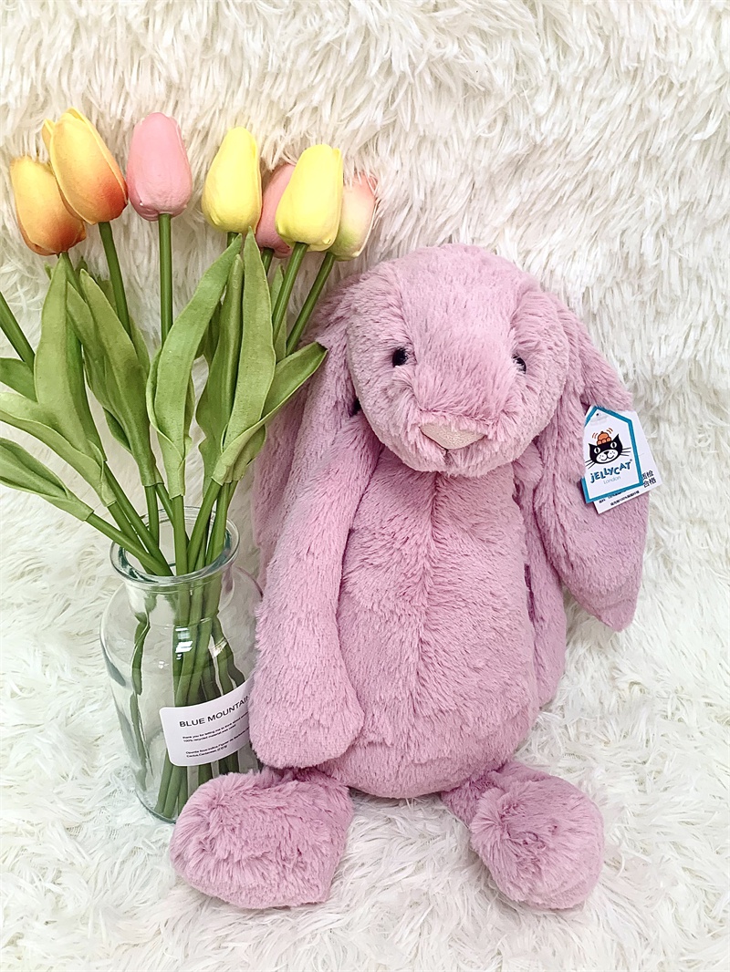 jellycat邦尼兔经典害羞系列邦尼兔毛绒安抚玩具公仔 害羞邦尼兔粉色