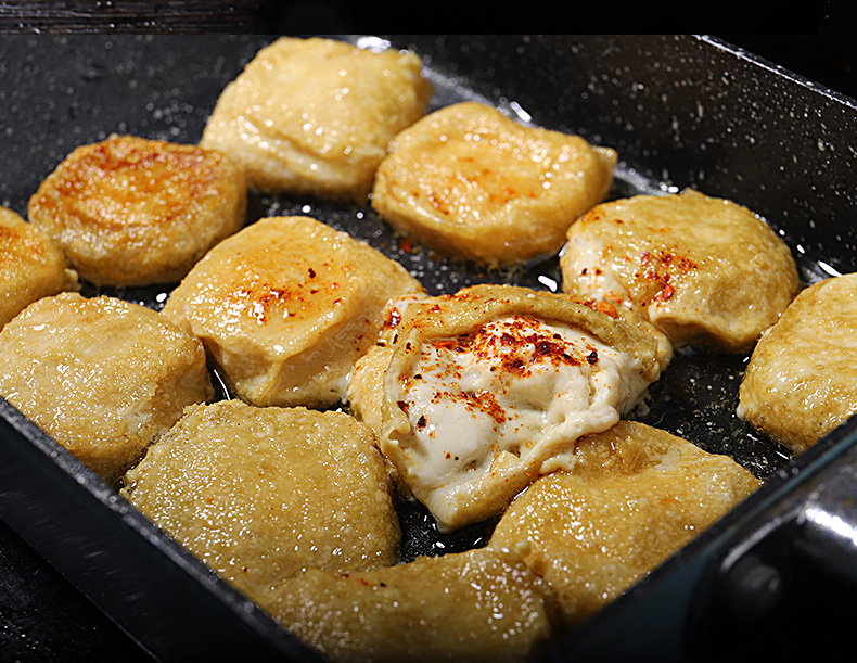 500个 石屏包浆豆腐云南贵州特产小吃臭香爆浆建水烧烤小豆腐 石屏小