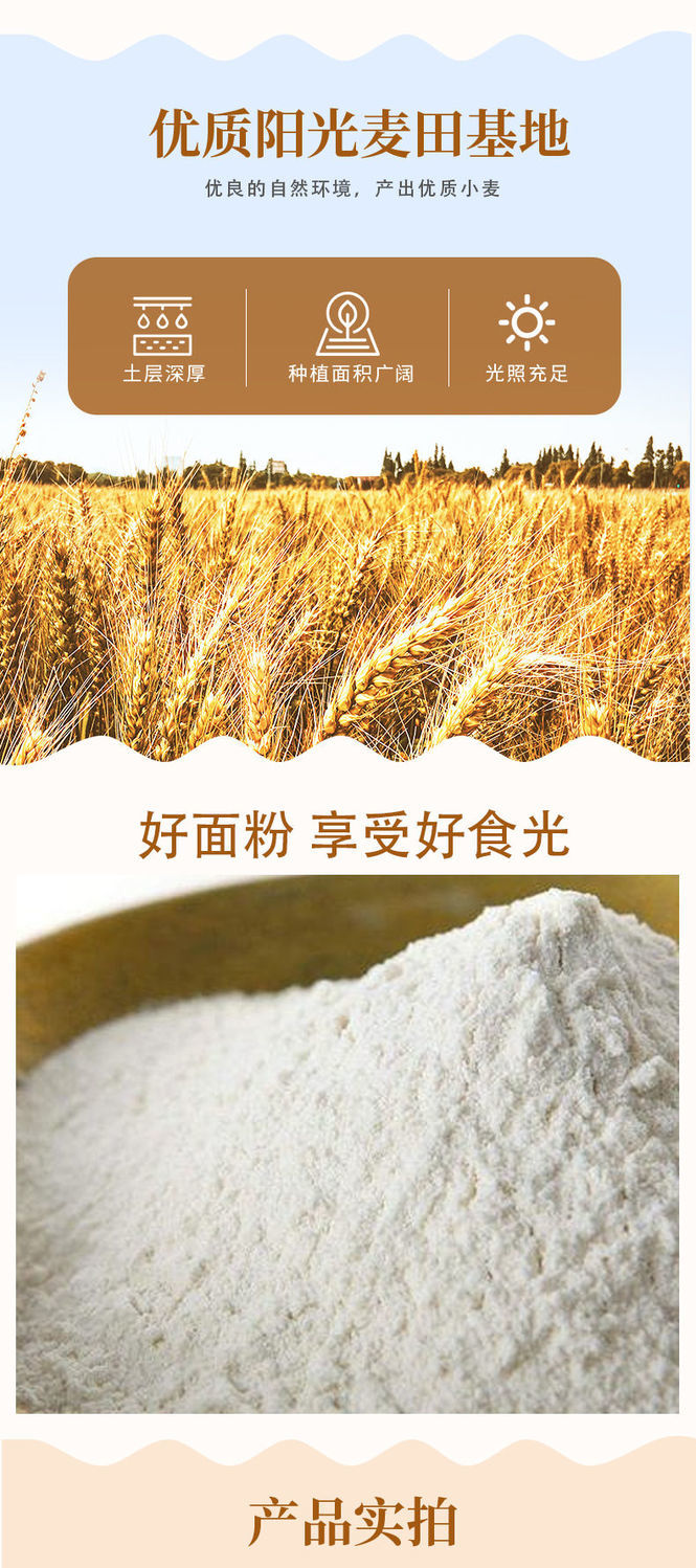 甘肃小麦面粉 家用面粉甘青饺子粉5公斤特一粉10公斤 甘青特一粉20斤