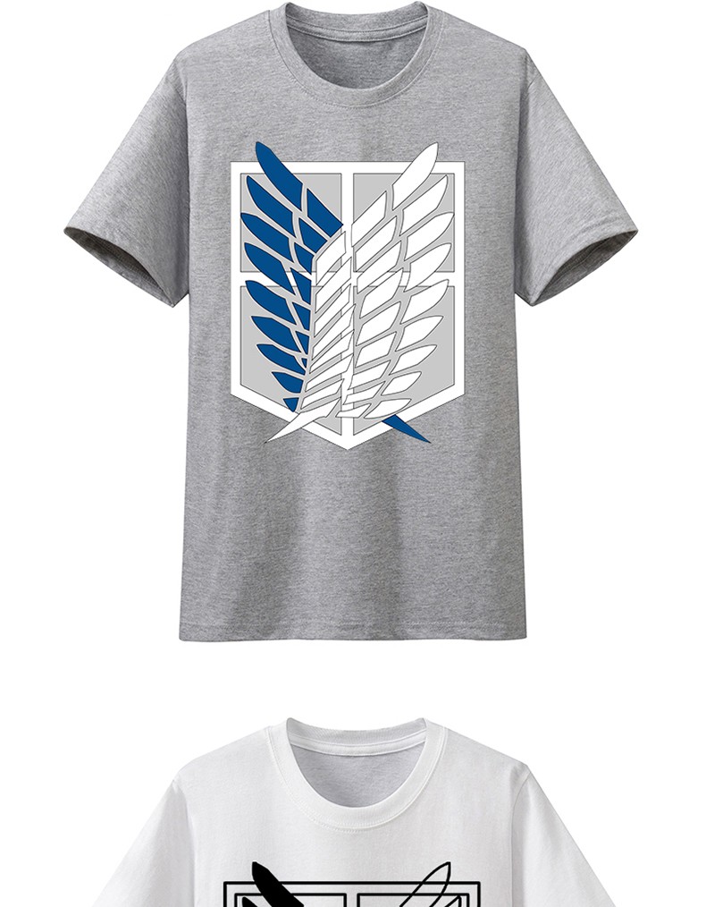 自由之翼兵长衣服动漫周边进击的巨人短袖t恤男生夏季青少年进击的