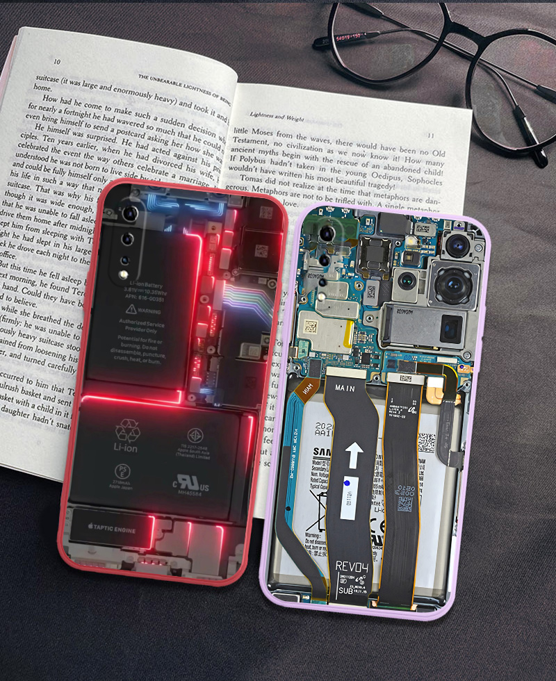 古汀电路板手机壳iqooneo5活力版iqooneo6恶搞怪vivoz5伪装拆机爱酷