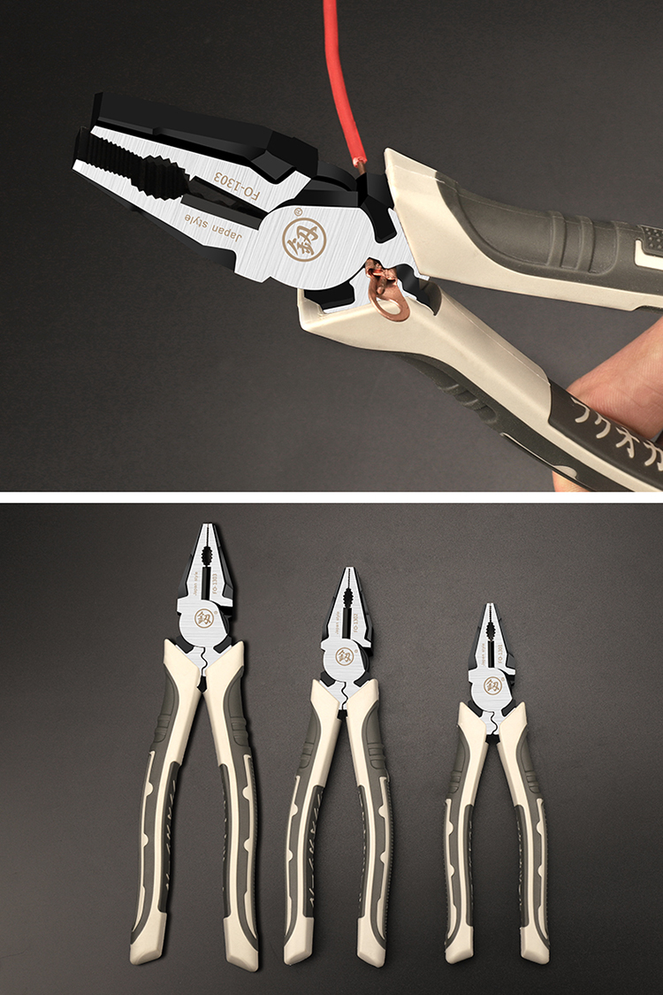 日本福冈老虎钳日本福冈老虎钳多功能万用特种钢拉线钢丝钳工业级省力