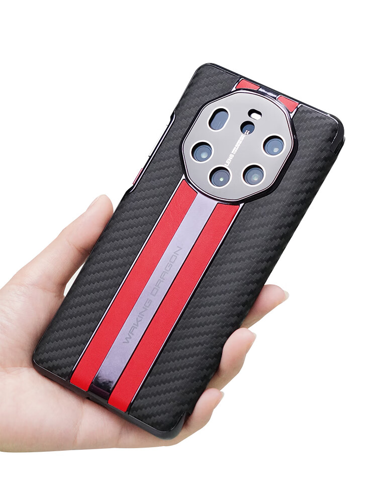 盔索 华为mate40rs保时捷手机壳限量版典藏碳纤维纹理全包防摔保护套