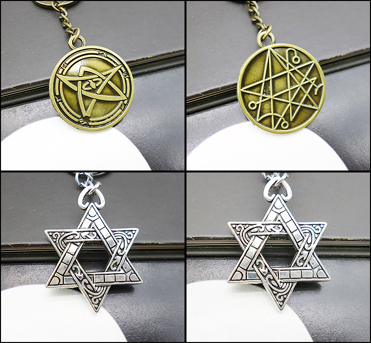 克苏鲁周边克苏鲁神话阿萨托斯之印钥匙扣项链哈斯塔死灵之书动漫周边