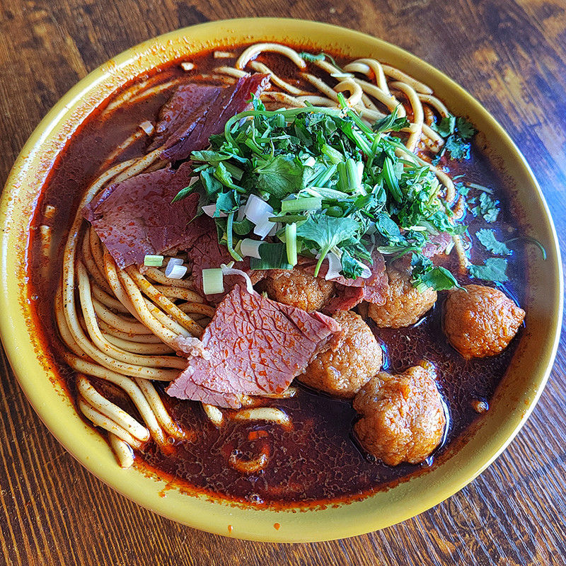 430g5大碗山西临汾牛肉丸子面临汾正宗麻辣速食真空批发特产3大碗
