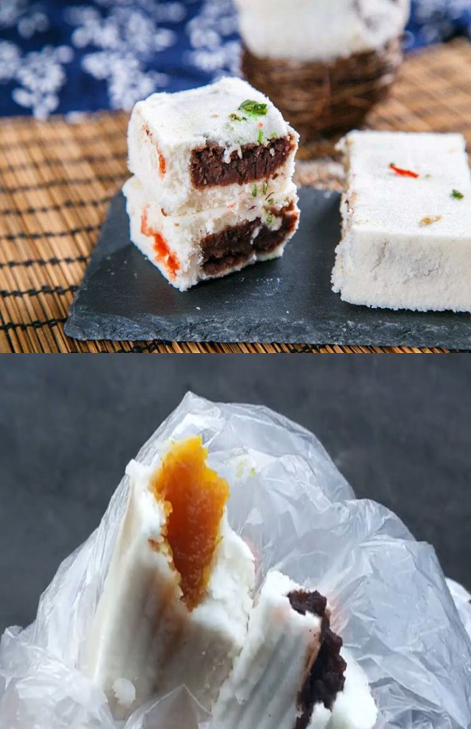 天津特产带馅糕干松软可口米糯香甜新鲜又营养小吃多口味4块糕干1份4