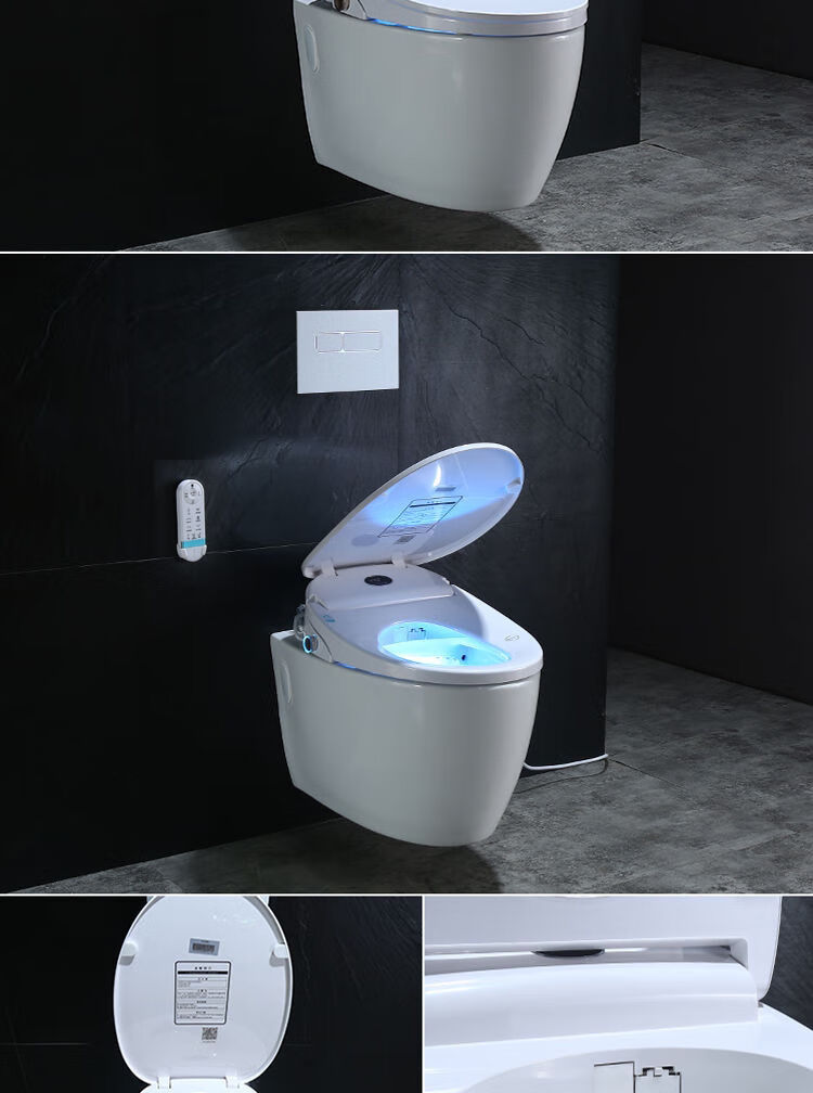 toto壁挂式智能马桶入墙隐藏气动水箱悬挂嵌入挂墙式墙排坐便器a款