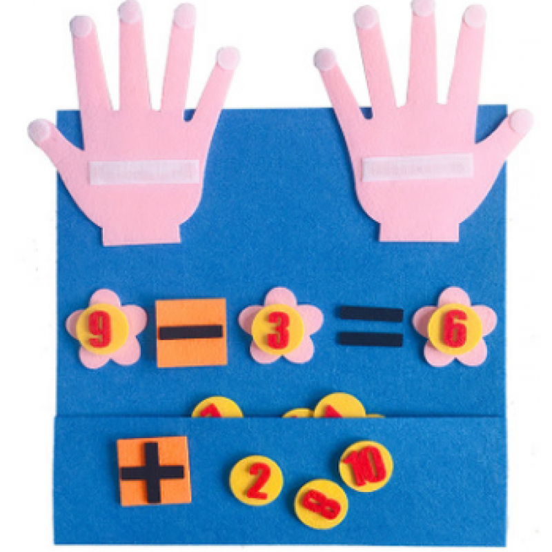69自制教具幼儿园数学区域区角玩具排序手指小班中班大班自制玩教具