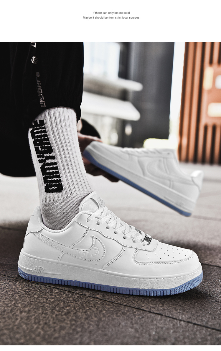 aj低帮空军一号板鞋莆田变色百搭白丝绸官网情侣休闲运动鞋女 荧光黄