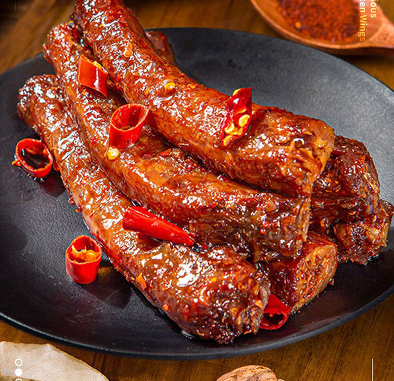 30根烤脖整根黑鸭味风干鸭脖零食糖醋香辣鸡脖批发2根蜜汁味2根