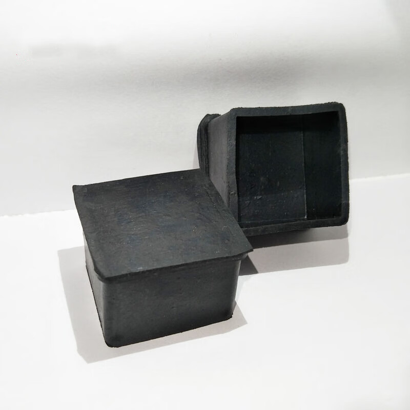 【60个装】橡胶pvc方管胶套家用桌椅凳脚套胶垫外套 胶脚家具脚垫 19*